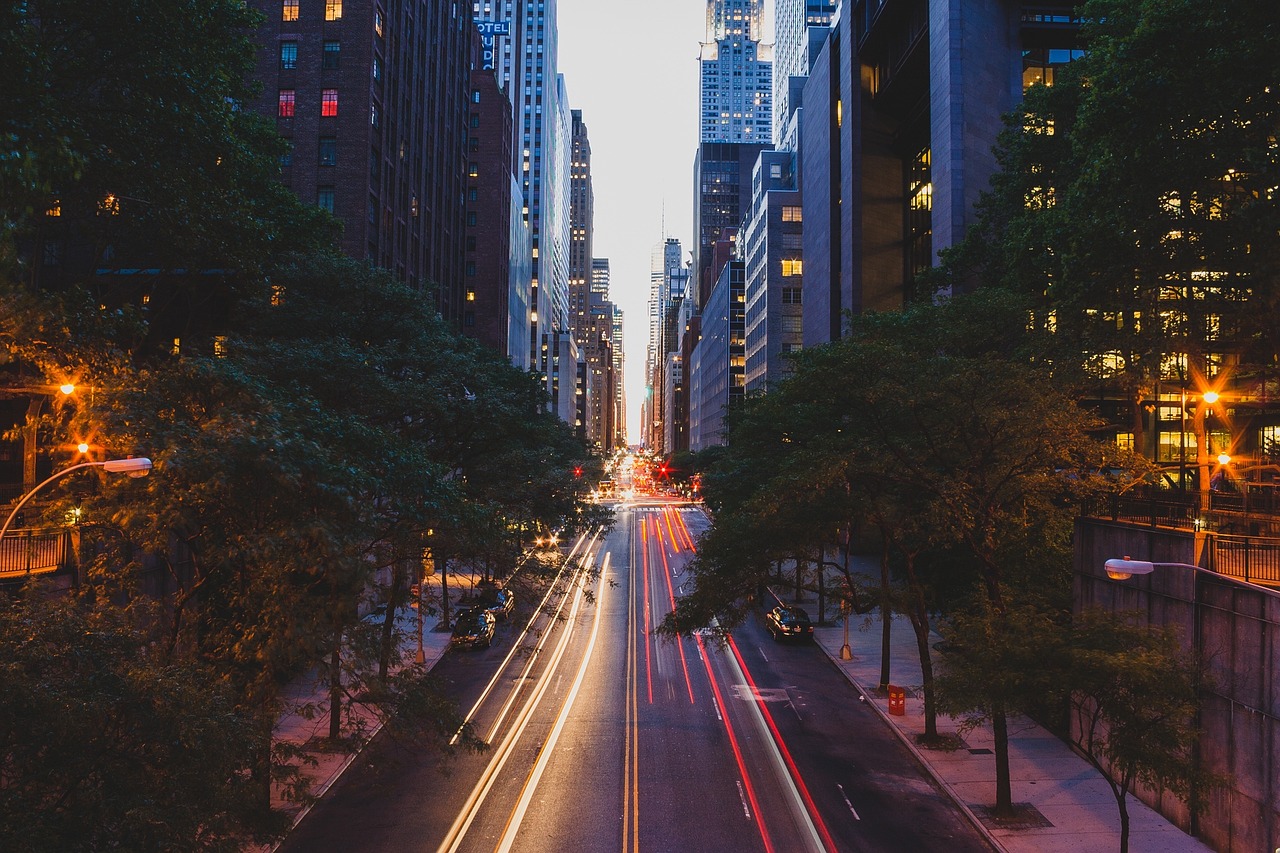 城市車輛，繁花與生活的交織風(fēng)景